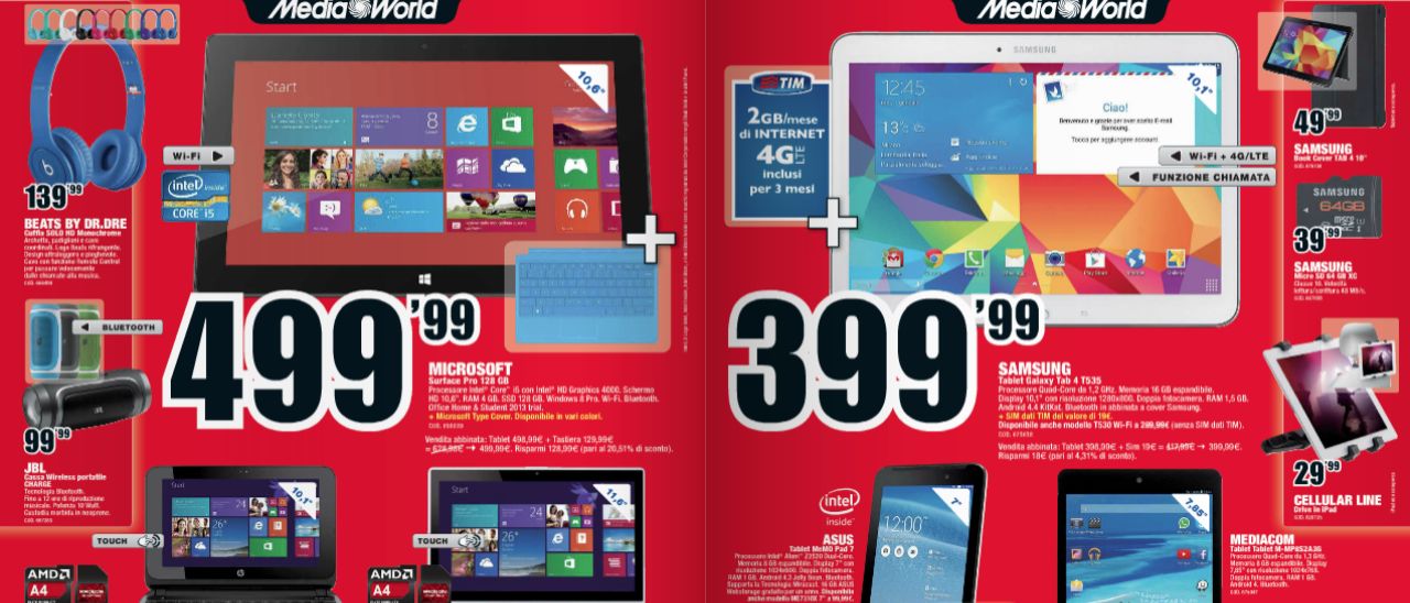 Volantino Mediaworld: arriva il Galaxy S5 Mini