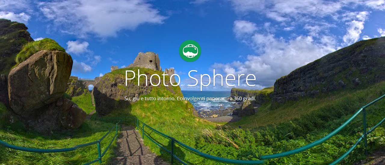 Google Foto: supporto a Photo Sphere sul Web
