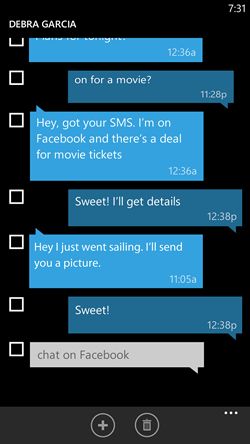 Windows Phone 8.1 Update 1 - SMS