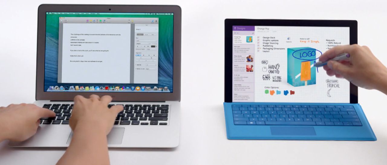 Surface Pro 3 vs MacBook Air, nuovi spot Microsoft