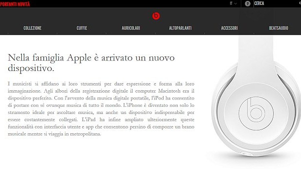 Beats e le sue cuffie entrano nella 
