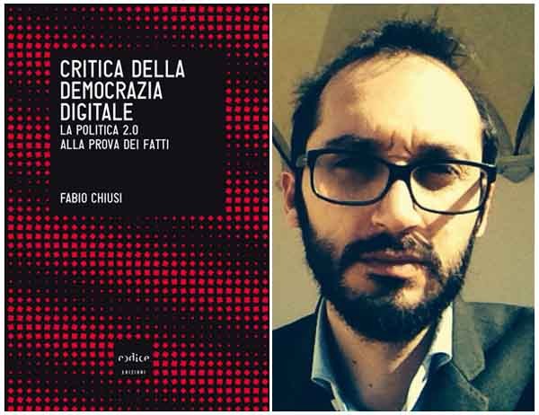 Fabio Chiusi è unm blogger e giornalista free lance, si occupa da tempo del rapporto tra rete e cittadinanza, con un occhio particolare alla tensione fra apertura verso le tecnologie e loro potenziale pericolo. Per il gruppo Espresso cura una rubrica, chiusinellarete, nella quale ha collezionato molto materiale, commenti, interviste, sul Datagate, dal quale ha poi tratto un libro. "Critica della democrazia digitale" è invece edito per Nottetempo.