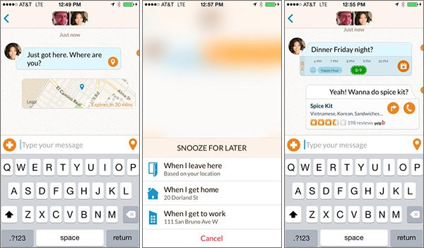 Screenshot per l'interfaccia dell'applicazione Emu su iPhone