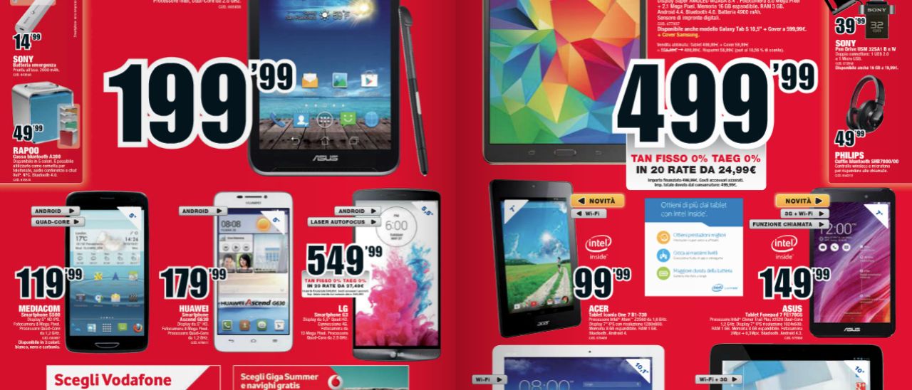 Volantino Mediaworld: Xbox One con Kinect a 399€