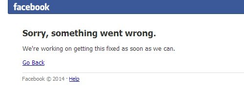 Facebook blackout