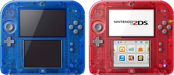 Le nuove versioni trasparenti del Nintendo 2DS