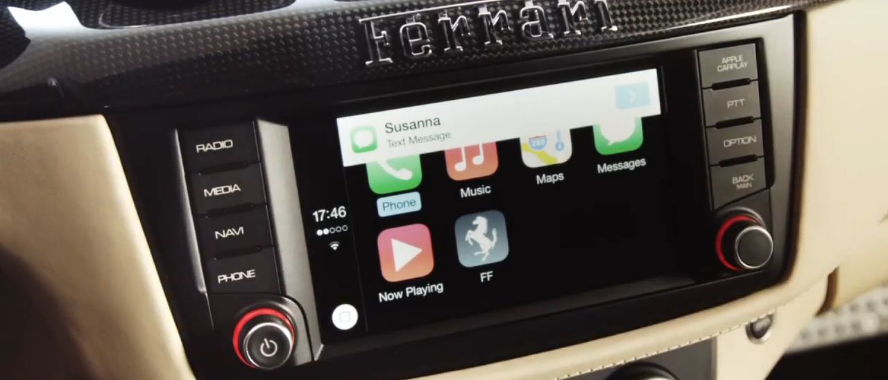 Ferrari FF, prima auto con Apple CarPlay