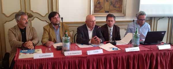 Un momento della conferenza stampa, oggi a Milano. Al centro, Claudio Giua, direttore del festival giunto alla quarta edizione.