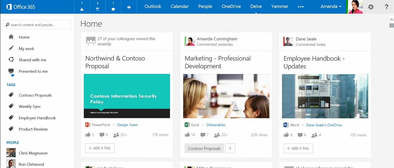 Office Delve, il social network di Office 365