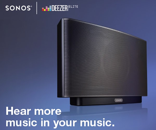 Deezer Elite nasce dalla collaborazione tra il servizio di streaming musicale e il produttore Sonos, per lo streaming lossless dei brani