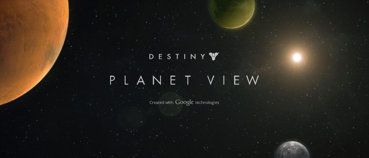 Sui pianeti di Destiny con Street View
