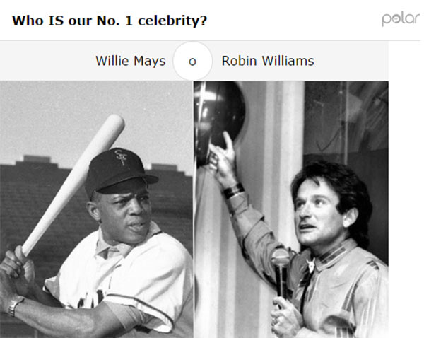 Uno dei sondaggi creati con Polar