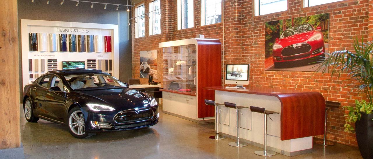 Lo showroom di Tesla su Street View