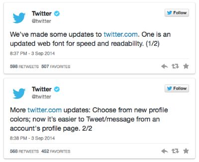 Nuovo layout twitter.com