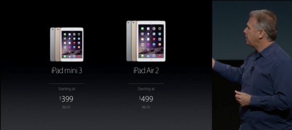 I prezzi dell'iPad mini 3 e dell'iPad Air 2