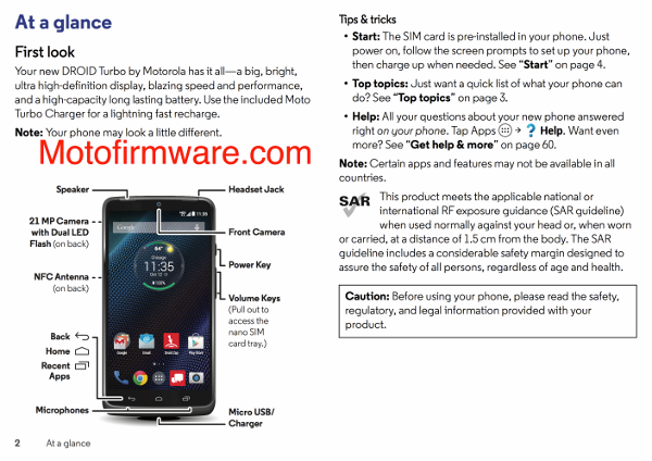 Il manuale del Motorola DROID Turbo trapelato online