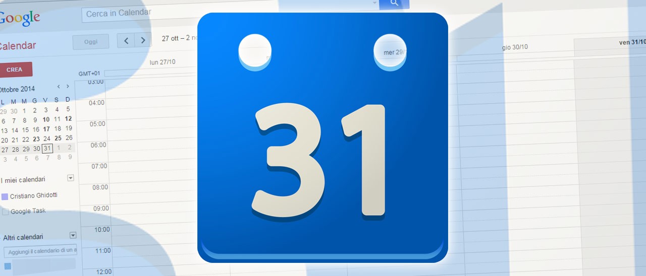 Novità per la versione Web di Google Calendar