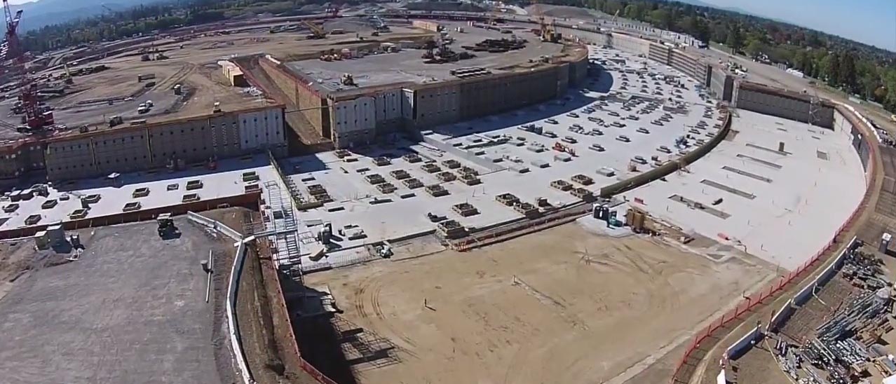 Campus di Cupertino: un nuovo filmato aereo