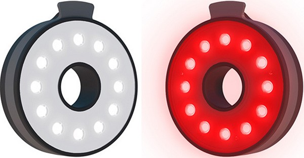 Le luci anteriore e posteriore per biciclette Double O Light