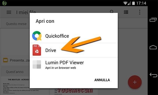 Il nuovo lettore di file PDF incluso in Google Drive su dispositivi Android