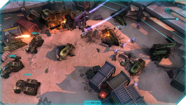 Uno screenshot per il gameplay di Halo: Spartan Strike