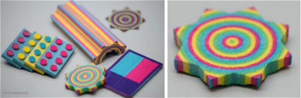 Oggetti stampati con la tecnologia HP 3D Multi Jet Fusion