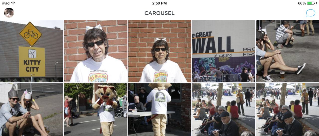 Dropbox porta Carousel su iPad e web