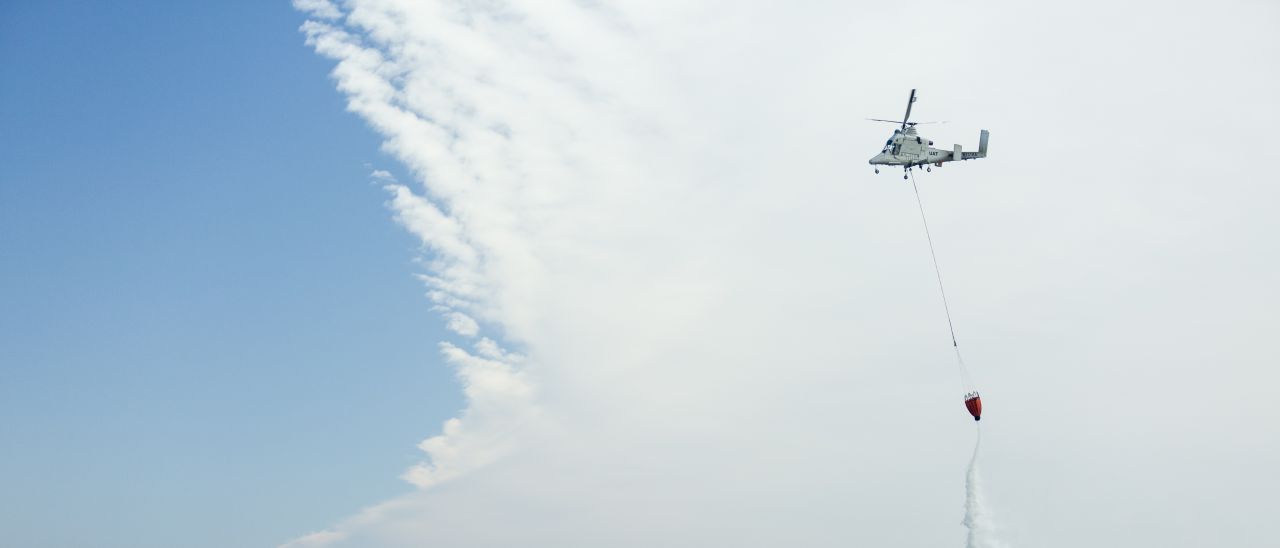 K-Max e Indago, elicottero e drone antincendio