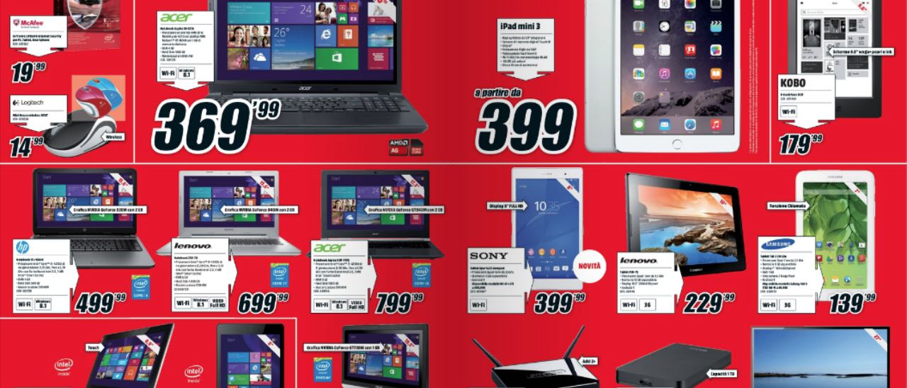 Volantino Mediaworld, Samsung Galaxy Note 3 a 429€