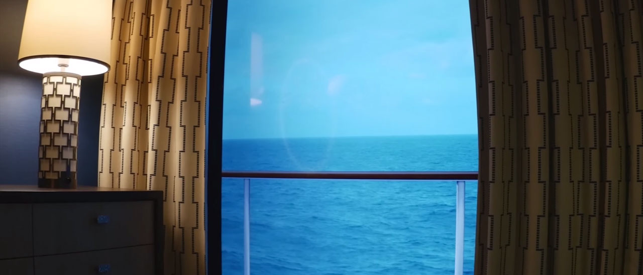 Balconi virtuali 4K sulle navi da crociera