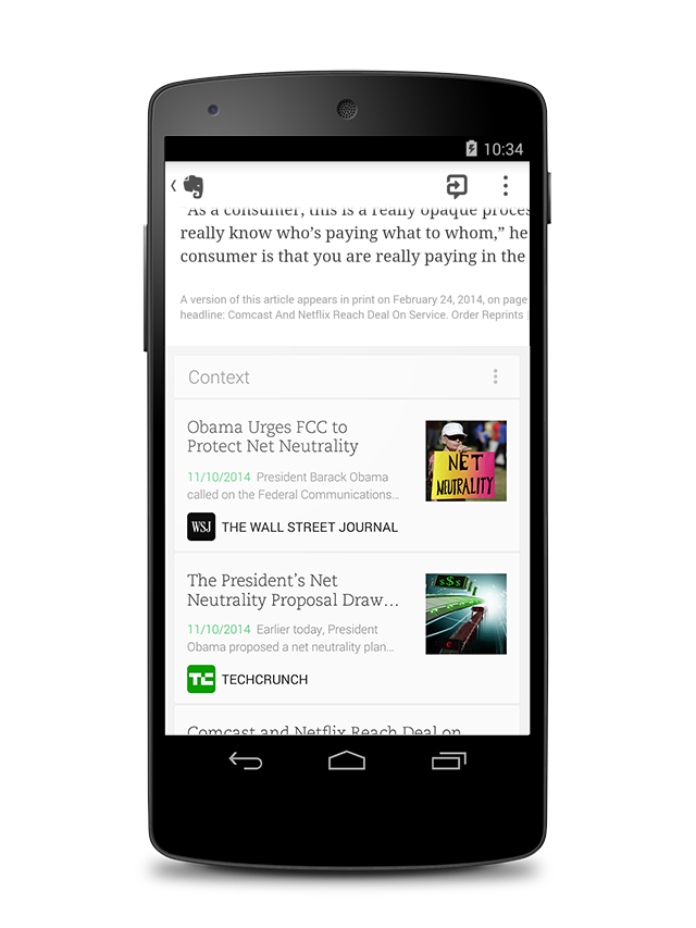 Evernote per Android