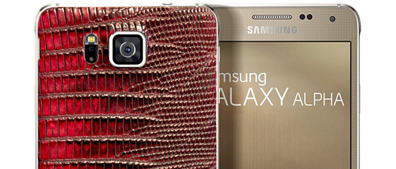 Samsung Galaxy Alpha in vera pelle di coccodrillo