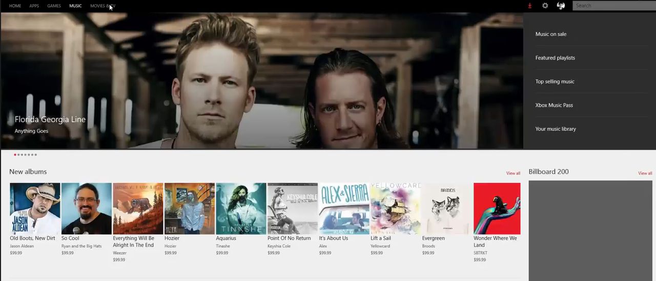 Windows 10 build 9901, Windows Store e Settings