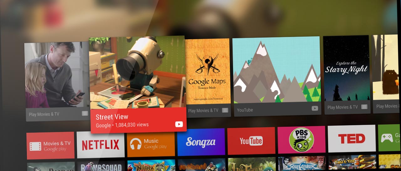 Google pubblica Android TV Launcher su Play Store