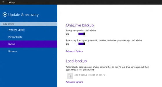 backup su windows 10