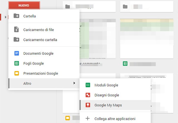 Google ha integrato la funzionalità My Maps nella piattaforma Drive