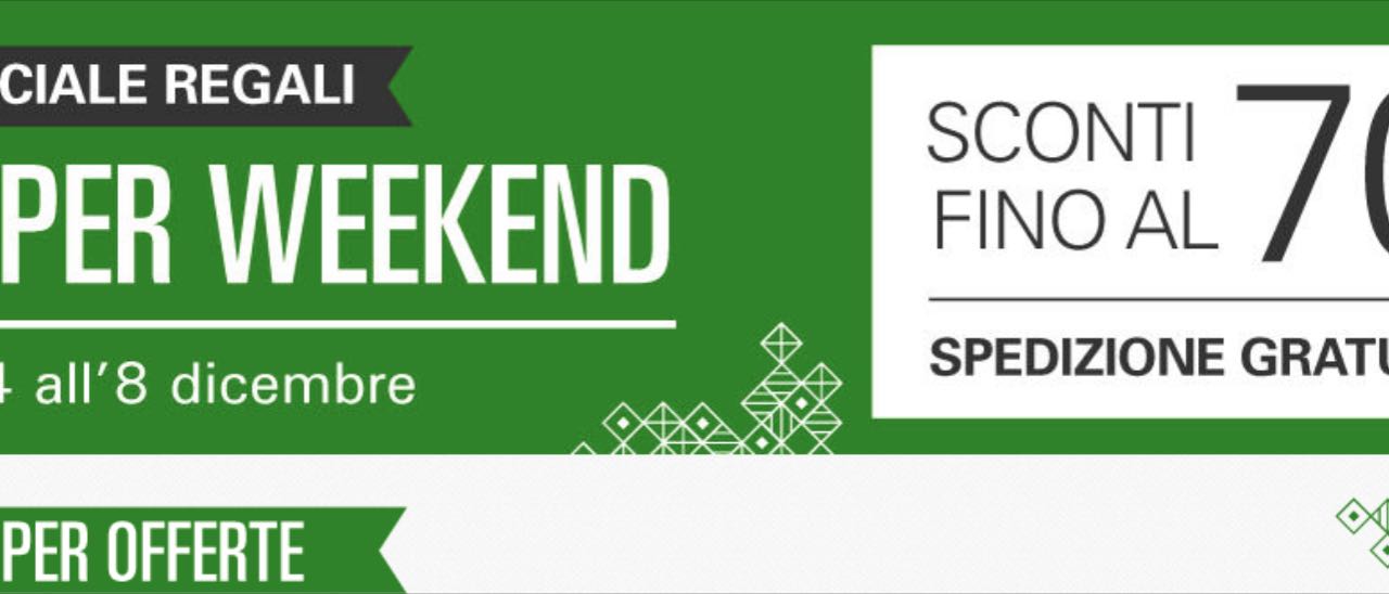 Super Weekend eBay, sconti sino al 70%
