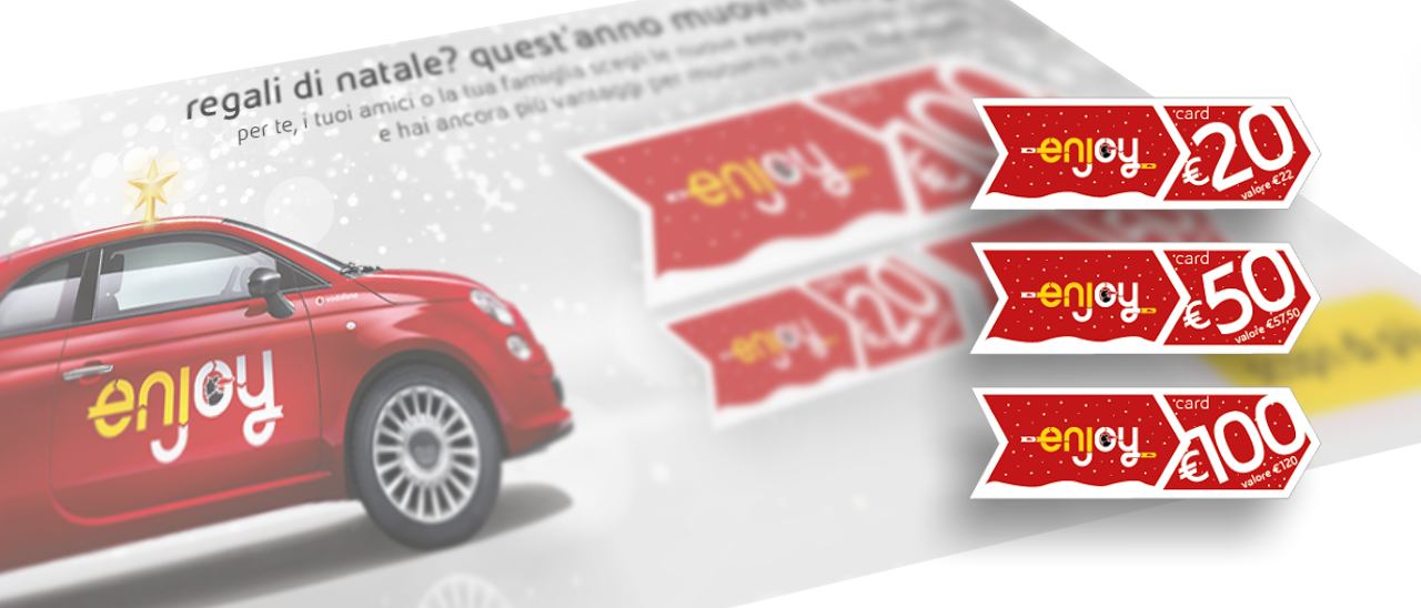 Enjoy, a Natale si regala il car sharing