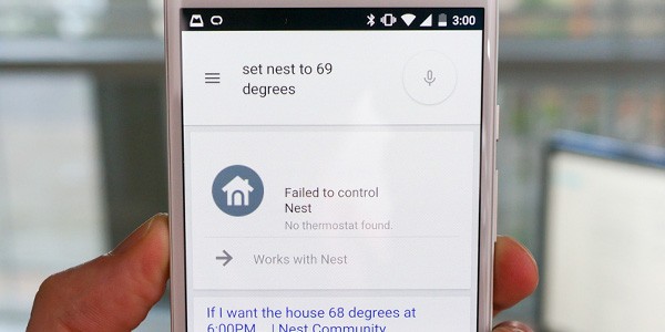 La scheda di Google Now che presto permetterà di controllare il termostato Nest mediante comandi vocali