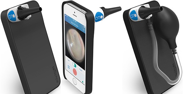 Oto HOME, nell'ultima immagine con l'accessorio per immettere aria nel canale uditivo