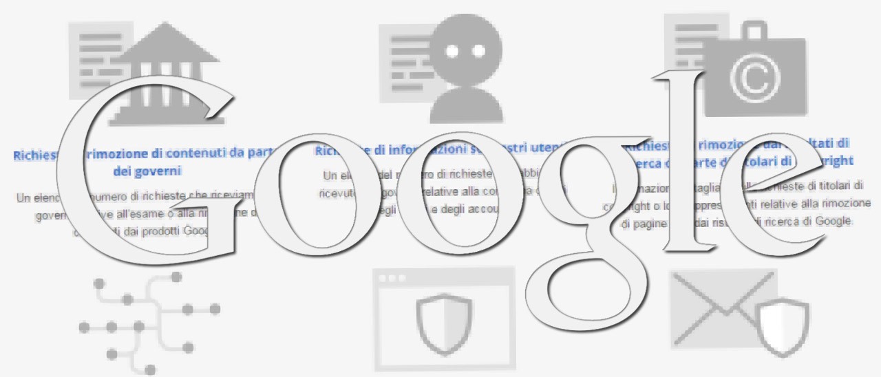 Il nuovo Rapporto sulla Trasparenza di Google