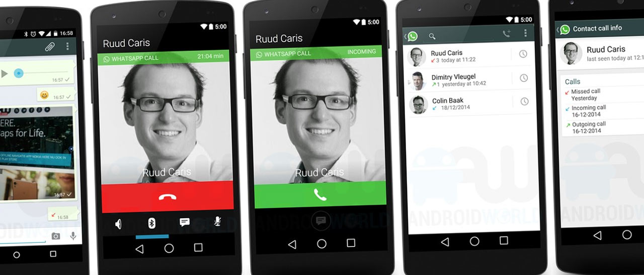 WhatsApp: prime immagini per le chiamate vocali