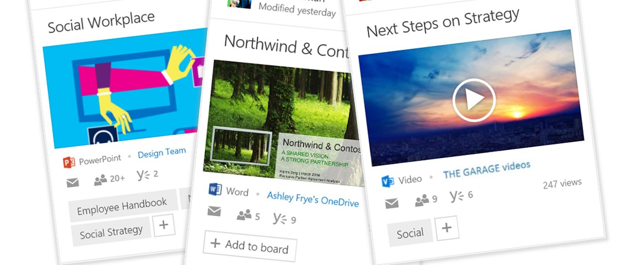 Microsoft aggiunge le boards a Office Delve