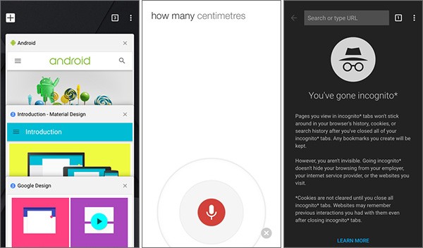 Chrome 40 per iOS e la nuova interfaccia in stile Material Design su iPhone