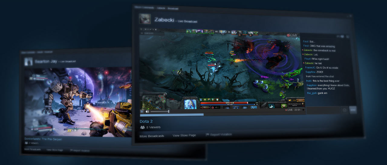 Steam, giochi in streaming da PC a mobile