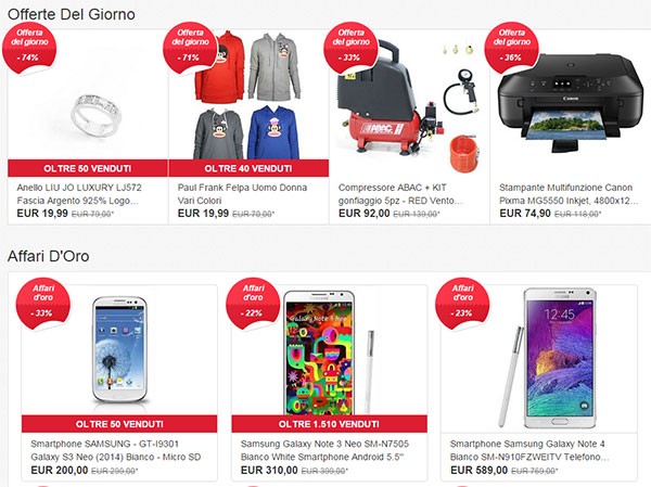 La sezione Imperdibili di eBay