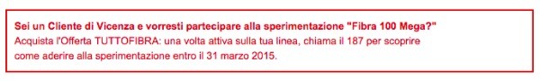 Telecom Italia sperimenta la fibra a 100 mega