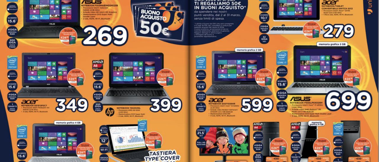 Volantino Unieuro: ogni giorno è San Valentino