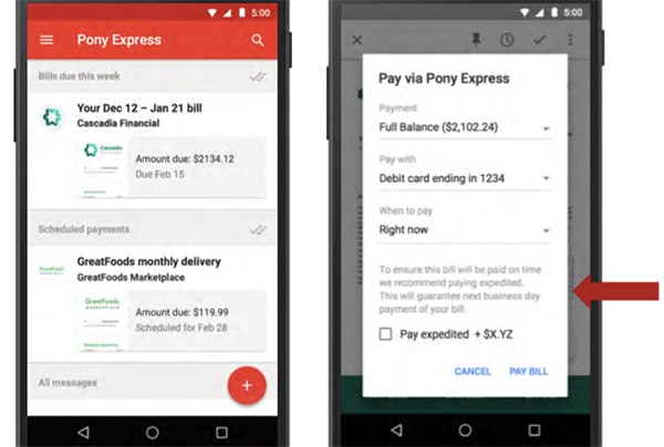 Il sistema Pony Express che sarà integrato in Gmail per il pagamento delle bollette