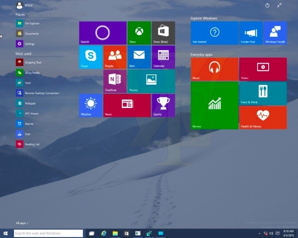 Windows 10 Technical Preview Build 10031